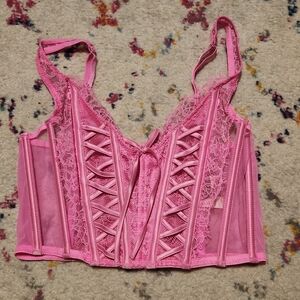 Victoria's Secret Corset Top Pink